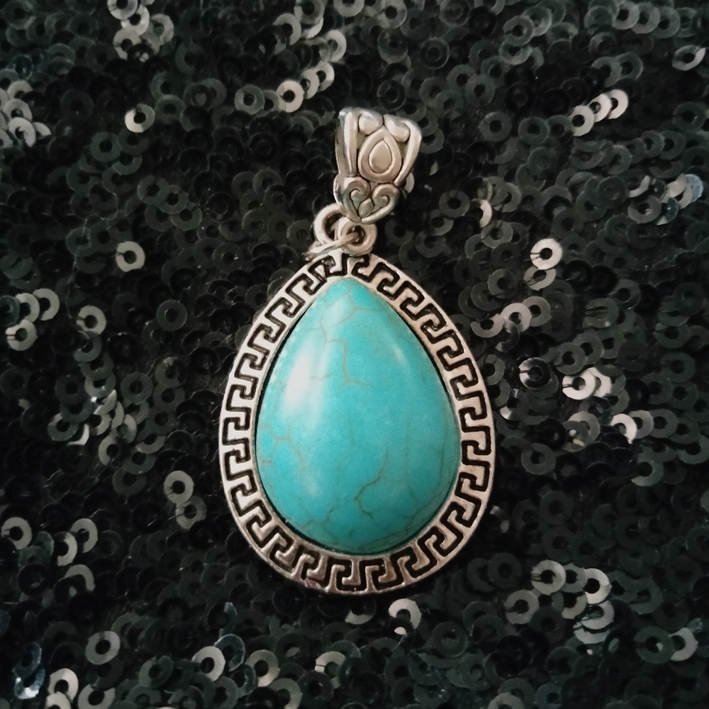 Turquoise Water drop pendant